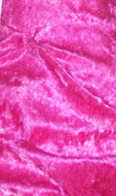 Cynthia's Princess Purse Crushed Velvet Bright Pink